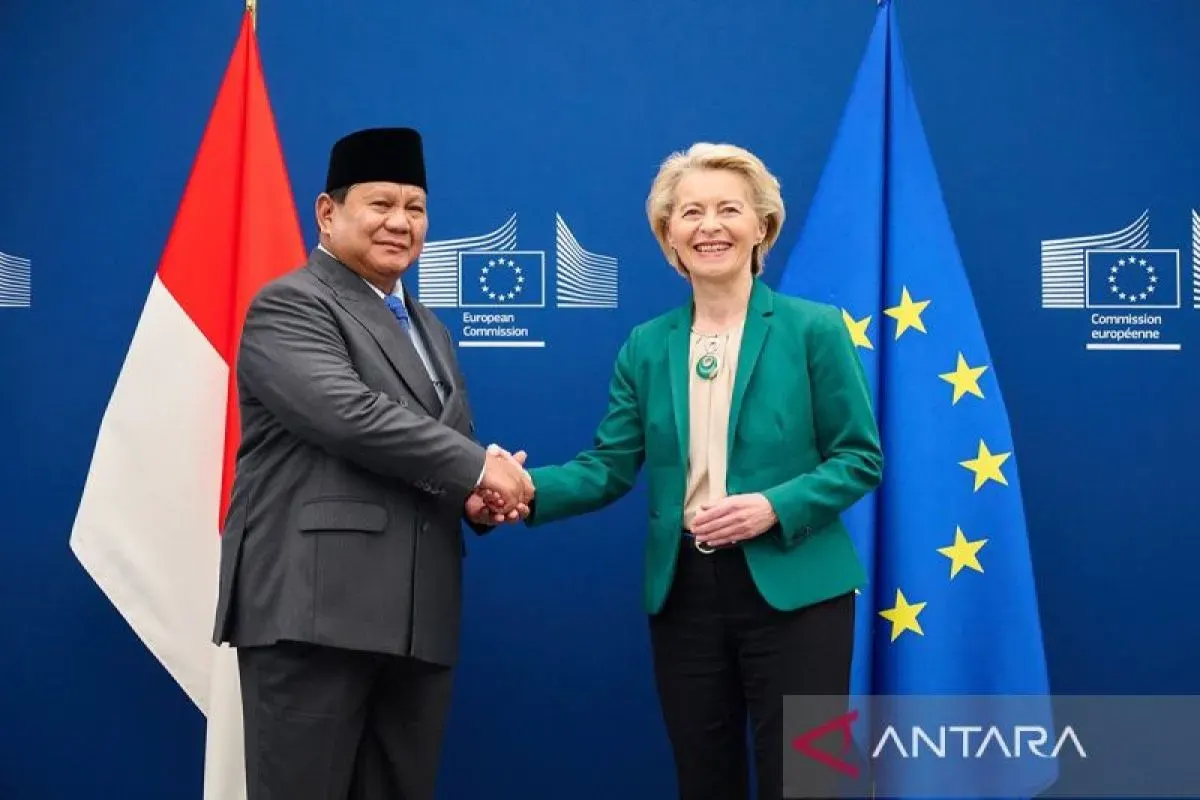 Arsip foto - Presiden Prabowo Subianto and Presiden Komisi Eropa Ursula von der Leyen.